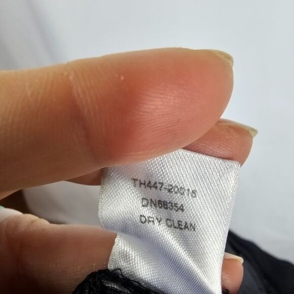 Pendleton 100% Virgin Wool Trousers Sz 16 Black Straight High Waist Quiet Luxury - Picture 6 of 10